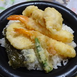 Washoku Sato - 鶏海老天丼(753円)オープン･ザ･蓋