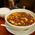 SHIBIRE NOODLES 蝋燭屋 銀座本店 - 麻婆麺（倍辛）￥1,000＋サービスライス￥0