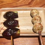 とり喜 - 小なす + つくね