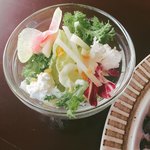 キーマカレーとチャイ なるせ堂 - セットのサラダ