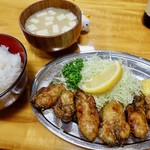 とんかつ 万平 - カキバター定食