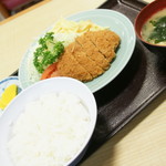 動坂食堂 - メンチカツ（７００円）２０１７年１２月