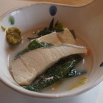 清澄の里 粟 - 鍋・取り分け後