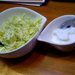 べいめん屋 ハラル - キャベツと、何とかクリーム