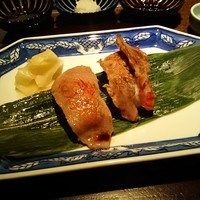鉄板焼 すみだ - 牛肉焼焼き寿司