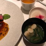 ラ メゾン ヒトトキ - お味噌汁、香の物
