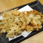 天ぷら処 こさか - キノコと貝柱かき揚げ