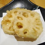 天ぷら処 こさか - 蓮根の天ぷら