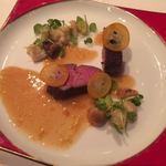 モナリザ - スパイスの香る鴨胸肉のロースト 宮崎県産金柑のガストリックソース