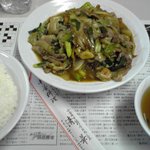 清華 - 2011/05/16 肉とネギ辛子炒　840円