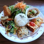 カフェ クウワ - 菖蒲産野菜たっぷりお惣菜プレート1080円