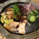 酒肆 門 - 阿波尾鶏 花山椒焼き