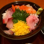 海鮮茶屋 一鮮 - 【2017.12.27(水)】週替り特撰ランチ(師走丼)1,058円の師走丼
