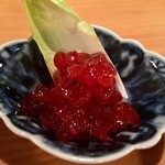 燗酒 ひねもす - すじこの燻製