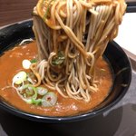 名代 富士そば - カレー蕎麦 麺リフト