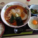 ふじね食堂 - チャーシューメンのラーメンセット