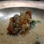 ete - 甘鯛の松笠焼き 春菊添え 雲丹ソースアップ