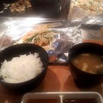 鉄板焼天神ホルモン - 中落ちカルビ定食