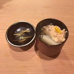 うを徳 - お椀（京都 大根 + すけそうだらの卵）