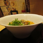 Youmenya Goemon - 広島産牡蠣と帆立と冬野菜のトマトクリームスープ
