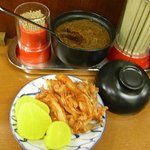 Teppan - 辛味噌は好みで入れられるのもうれしいです