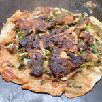 Okonomiyaki Suzu - 「ねぎ焼／すじねぎ」（850円）