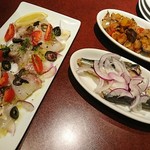 Kirin Shithi - 鯛のカルパッチョとラタトゥイユ、オイルサーディン