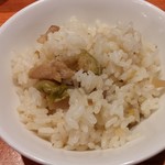 麺屋 六感堂 - じゃがいもと焼豚（今月の炊き込ご飯）ハーフサイズ