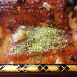 魚栄 - うな重大串に山椒ふりかけ喰らう