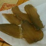 とんかつ　若葉 - ママから干し芋のサービス