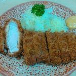 とんかつ　若葉 - 厚切りロースカツ