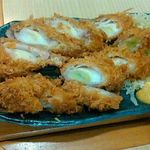 とんかつ　若葉 - ネギ肉巻き揚げ