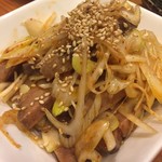 かつぎや - ネギチャーシュー　ピリッとしてハイボールが進みます