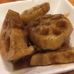 かつぎや - 蓮根の山椒焼き　これは美味！