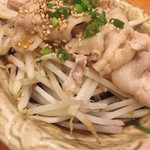 かつぎや - 豚肉のポン酢和え　もやしが美味しい