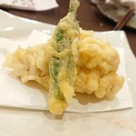 旬菜ダイニング 新 - 白子の天ぷら