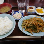 正華 - ピーマンと肉細切り炒め定食￥730-