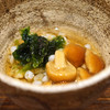nihombashisonoji - 料理写真:お通し ナメコと浜名湖の海苔と蕎麦の実