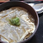 手打そば　稜庵 - 湯葉そば￥１，１３４