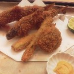 割烹 やました - 11.5.15　鮎フライ