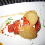 Azure Restaurant - ｢コナ･ケアホレ産ロブスターとブリオッシュ｣のアップ