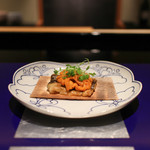 野嵯和 - 焼き穴子のうに添え☆