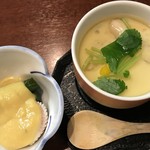 一滴 - つきだし２品 茶碗蒸しが嬉しい