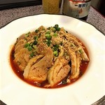 知味亭 - 蒸し鶏特製ソースかけ