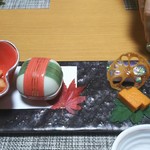 食べるお宿 浜の湯 - 色取り取りに纏められた前菜