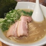 らーめん 空王士 - 塩ラーメンネギトッピング