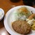 お多福食堂 - 料理写真:照り焼きハンバーグとエビフライとかぼちゃのポテトサラダ   1300円
