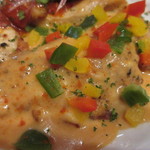 ビストロ アオキ - サーモンムニエルハンガリー風