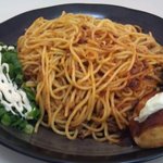 Daigo - 洋食風ランチ　150ｇのトマトパスタ＆たこ焼き3個