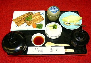 うなぎ割烹 康川 - 白焼定食　松